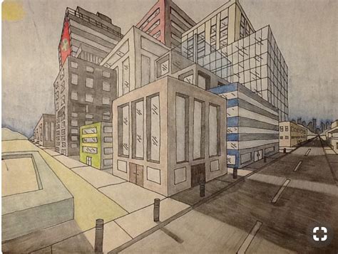 Pencils 'n Paintbrushes: Two Point Perspective City