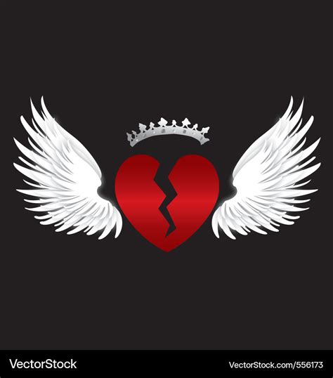 Broken Hearts With Wings Wallpaper