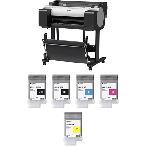 Canon imagePROGRAF TM-200 24" Printer & Extra Ink Set Kit B&H