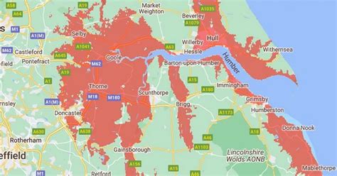 Flooding in Yorkshire mapped out and the areas set to be completely ...