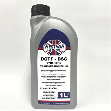 DCT DSG Fluid for Dual Clutch Transmission – Westway Oils