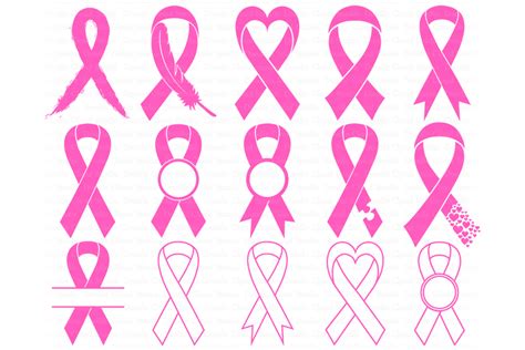 Awareness Ribbon SVG, Ribbon Cancer SVG Files, Breast Cancer (273389 ...