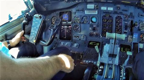 Boeing 737-400 Cockpit Takeoff from Larnaca | Flight from the Cockpit ...