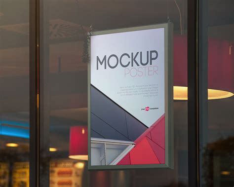 Realistic Poster Mockup PSD 01 - Free Mockup World