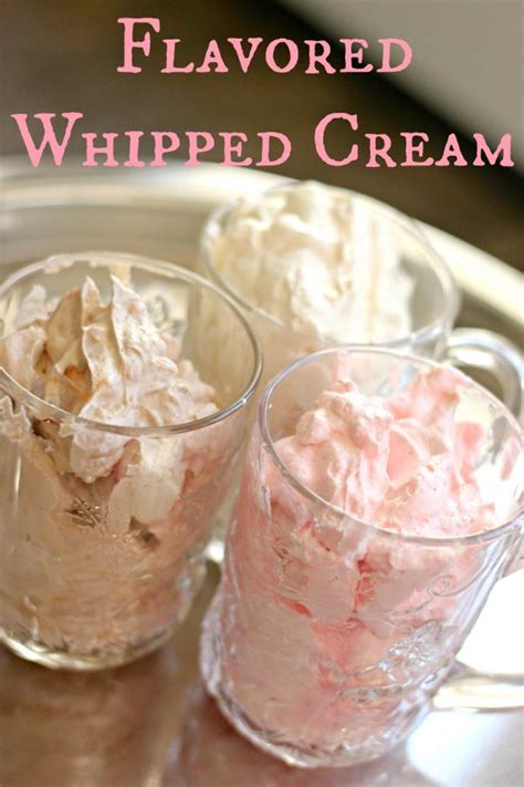 Flavored Whipped Cream Recipes - Clever Housewife