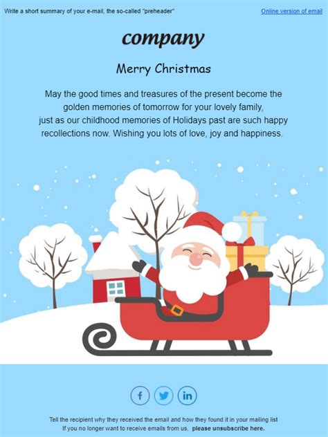 Free Christmas Card Email Templates