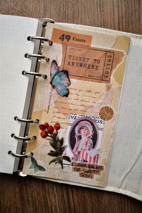 Vintage Scrapbook Journal Page Idea | Scrapbook journal, Vintage ...