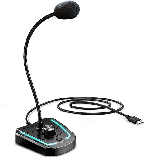 XIAOKOA USB Microphone Laptop PC MIC Computer Microphone with Volume ...