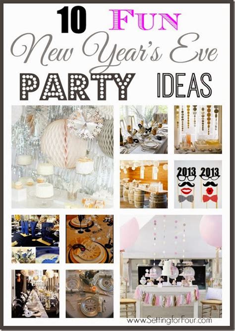 10 Fun New Year’s Eve Party Ideas - Setting for Four