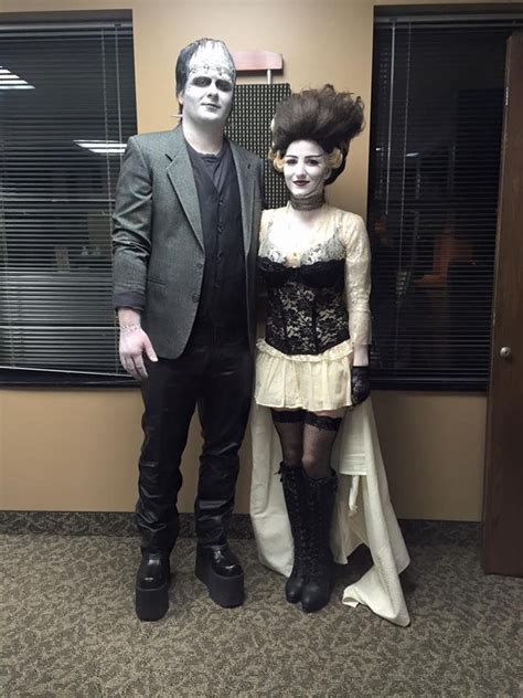 Frankenstein and Bride of Frankenstein DIY Halloween Costume ...