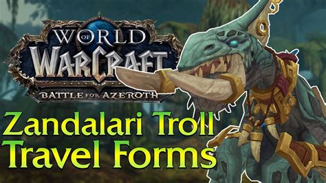 Zandalari Troll Travel/Flight Forms - In Game Preview | World of ...