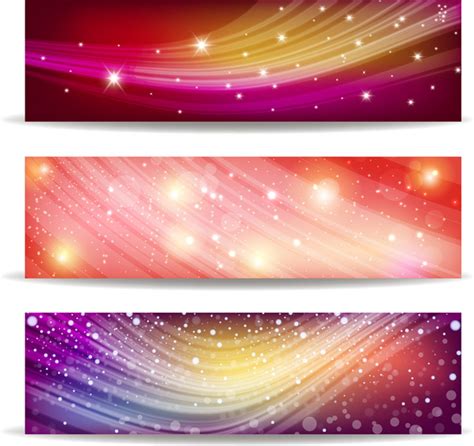 Abstract wave and light banner background Free vector in Adobe ...