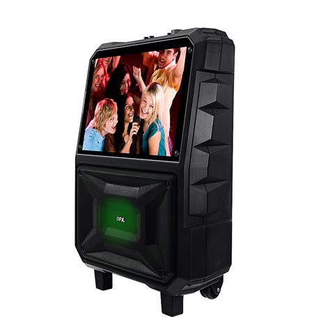 Best Buy: QFX 15” LED Touch Screen Karaoke Machine Black KAR-927