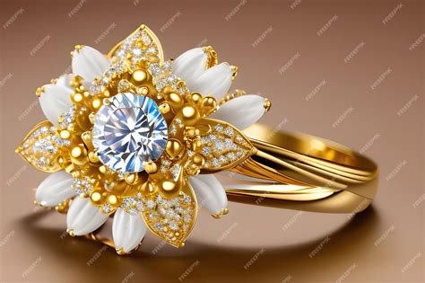 Premium Photo | Wedding background with gold rings