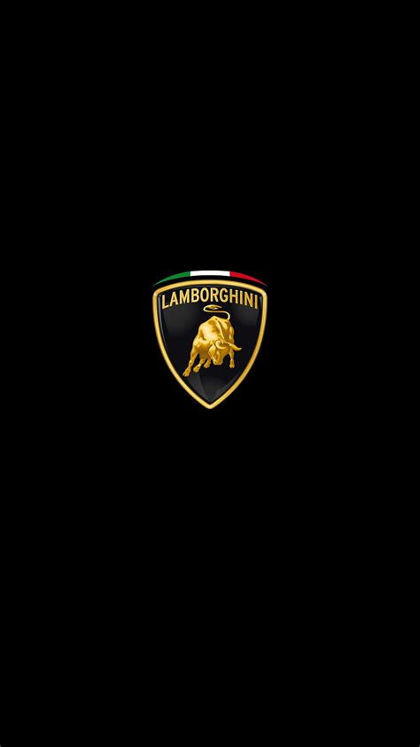 Lamborghini, black, car, gold, logo, HD phone wallpaper | Peakpx