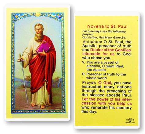 St. Paul Novena Prayer