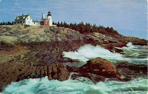 Pemaquid Point Light postcards - NEW ENGLAND LIGHTHOUSES: A VIRTUAL GUIDE