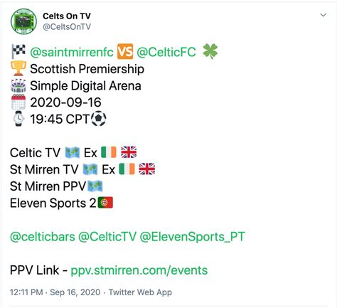 🏁 St Mirren 🆚 Celtic 🍀 TV Channels : r/CelticFC