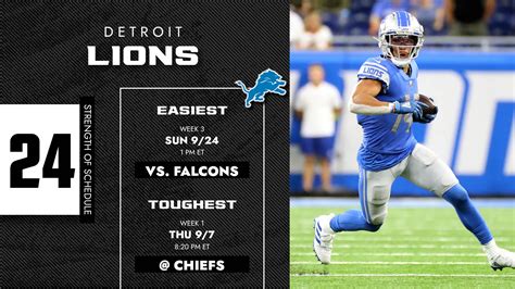 Detroit Lions Schedule 2023: Dates, Times, TV Schedule, and More