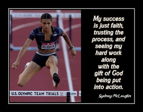 Sydney McLaughlin 'Gift of God' Running Motivational Quote Poster ...