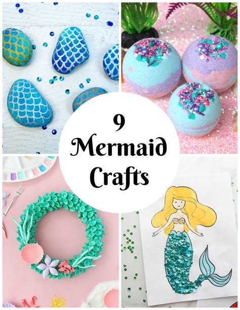 9 Now Ideas: Mermaid Crafts for Kids - Make and Takes | Little mermaid ...