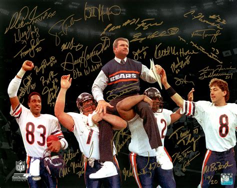 Lot Detail - 1985 Chicago Bears Team Signed 16x20 Super Bowl XX Victory ...