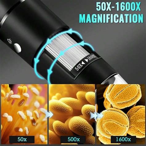 1600X 1000X 500X Digital Microscope Camera Type C USB Portable ...