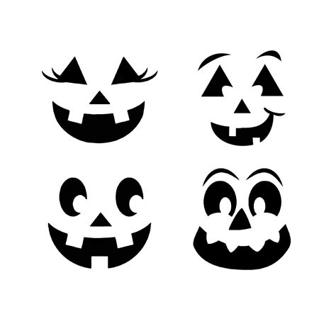 Jack-o-Lantern/Pumpkin Faces Club Box Stencil – The Flour Box