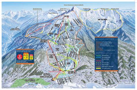 Revelstoke Ski Trail Map - Front side - Revelstoke Mountain Canada ...