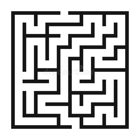 Maze Game Background. Labyrinth with Entry and Exit Stock Vector ...