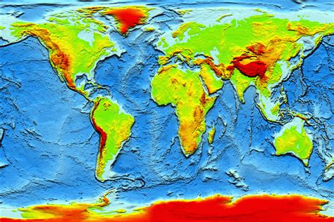 Earth topography image