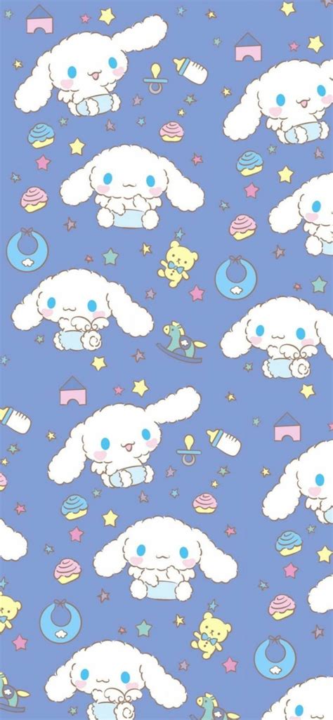 Cinnamoroll Blue Pattern Wallpapers - Aesthetic Sanrio Wallpapers