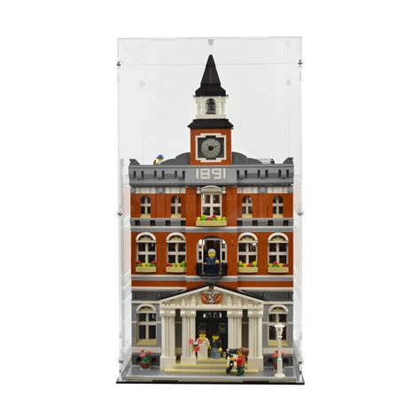 Acrylic Display Case for LEGO Town Hall | iDisplayit