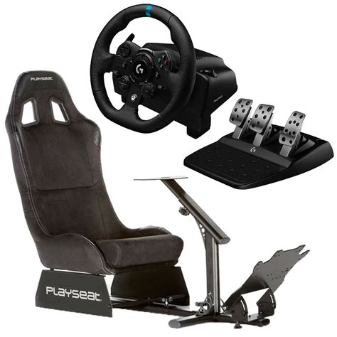 Playseat Alcantara Racing Seat Logitech G923 Trueforce Sim Racing Wheel ...