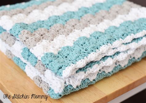 Shell Stitch Baby Blanket - Free Pattern | Crochet shell stitch, Baby ...