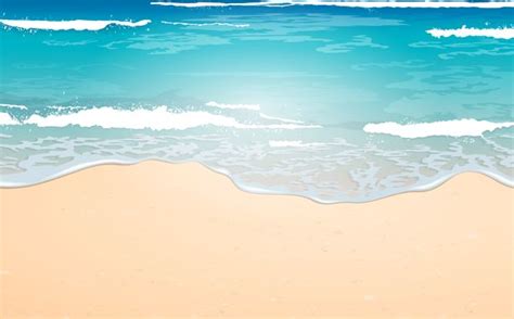 Sea Free PNG Clip Art Image | Beach cartoon, Beach illustration, Art images