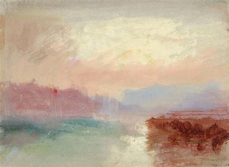 J.M.W. Turner - River Scene - c.1834 | Turner watercolors, William ...