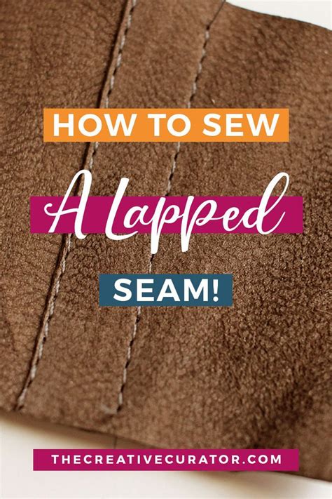 Perfect Lapped Seam Sewing Tutorial | Beginner sewing projects easy ...