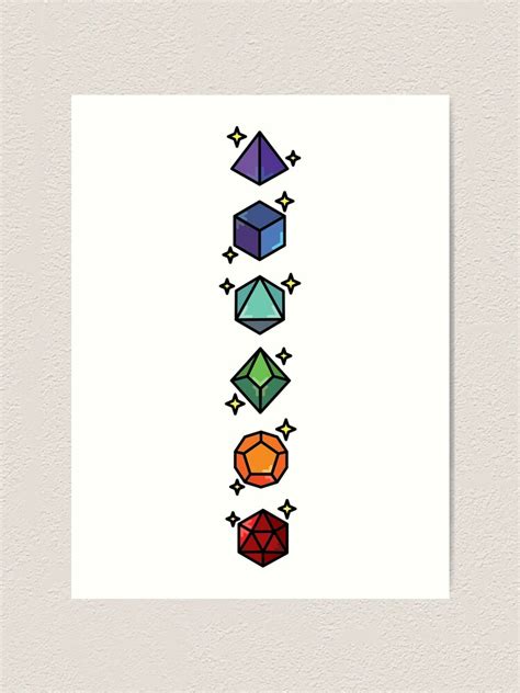 "D&D Dice Set" Art Print for Sale by AlfheimCosplay | Redbubble