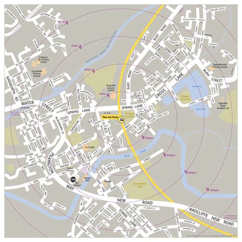 Radcliffe tram stop local map | Bee Network | Powered by TfGM