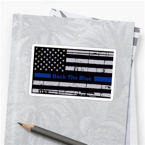 "Back the blue flag" Sticker by Joev1986 | Redbubble