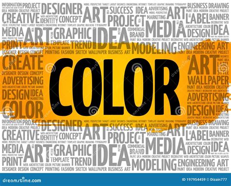 COLOR Word Cloud, Creative Concept Stock Illustration - Illustration of ...