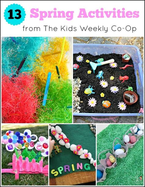 13 Spring Activities for Kids from The Kids Weekly Co-Op - Mess for Less