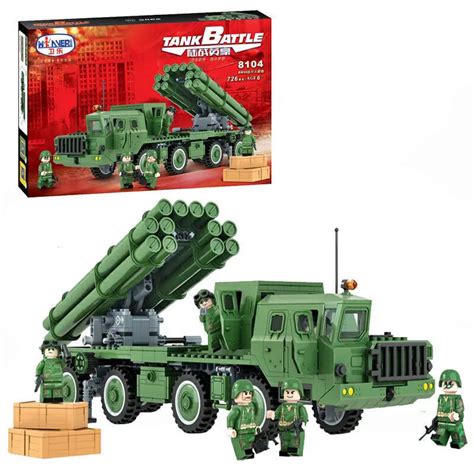 726pcs Military Building Blocks BM 30 Smerch Multiple Launch Rocket ...