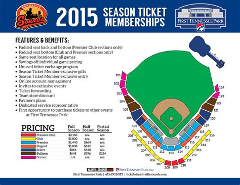 Nashville Sounds release First Tennesee Park Seating Map, Ticket Plans ...