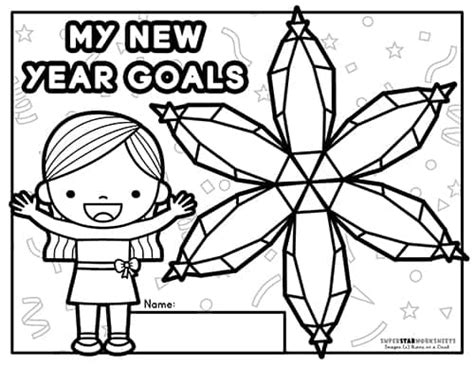 New Years Resolutions Coloring Pages