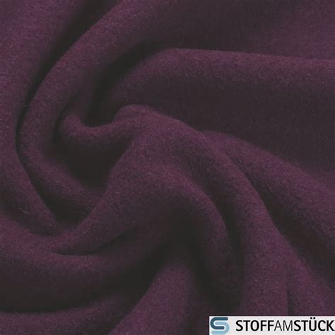 Fabric Pure New Wool Knitted Fabric Violet Fulling Loden - Etsy