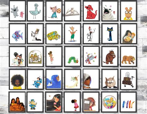 Printable Children's Book Character Gallery Wall Poster - Etsy Canada