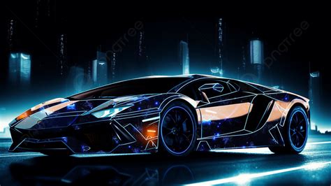 Sports Car Futuristic Sci Fi Background, Sports Car, Future, Science ...