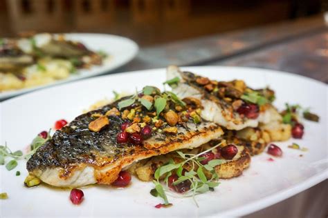 Plancha-Grilled Barramundi With Charred Cauliflower, Pomegranate ...